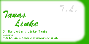 tamas linke business card